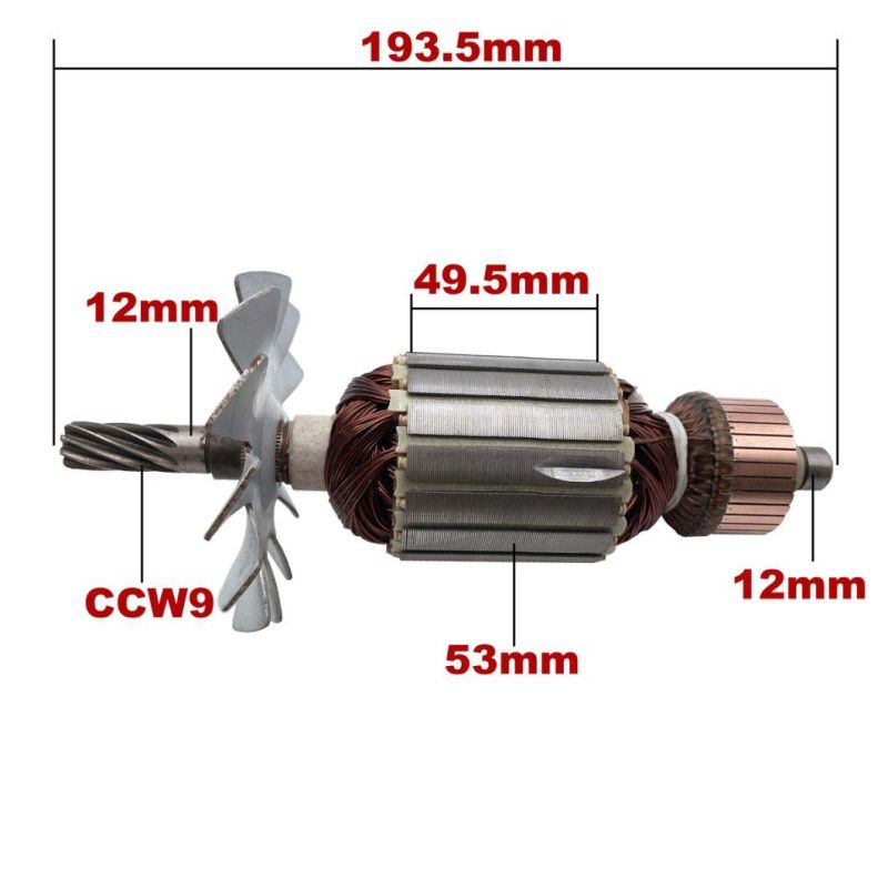 AC220V-240V Armature Rotor Anchor Replacement for Maktec Compound Mitre Saw