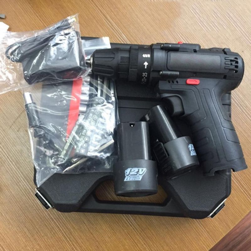 12V 21V Li-ion Battery Power Electric Drill Screwdriver Tool Set