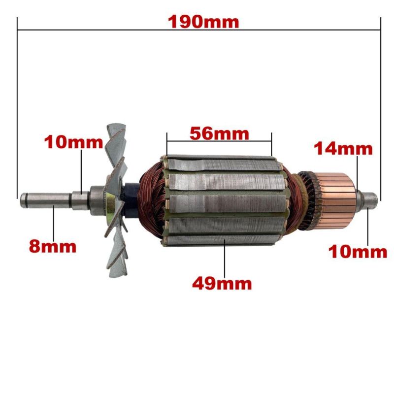 220V-240V Rotor Anchor Stator Armature Replacement for Makita Angle Grinder