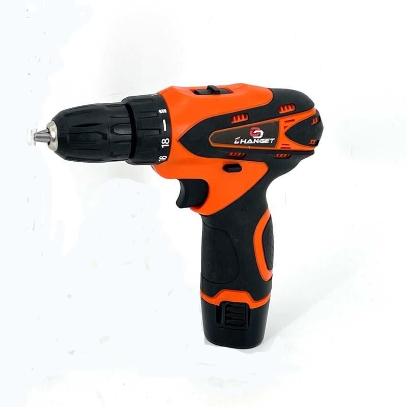 Cg-2013 Orange Double Speed 12V 16.8V 21V Li-on Lithium Battery Professional Manufacturer Hand Rechargeable Forward and Reverse Impact Cordless Drill