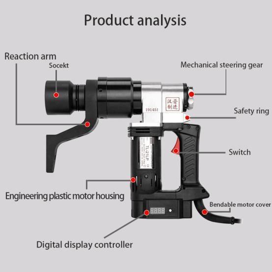 2000nm Square Drive Type Electric Digital Torque Wrench Square Drive Size 1" or 25.4mm