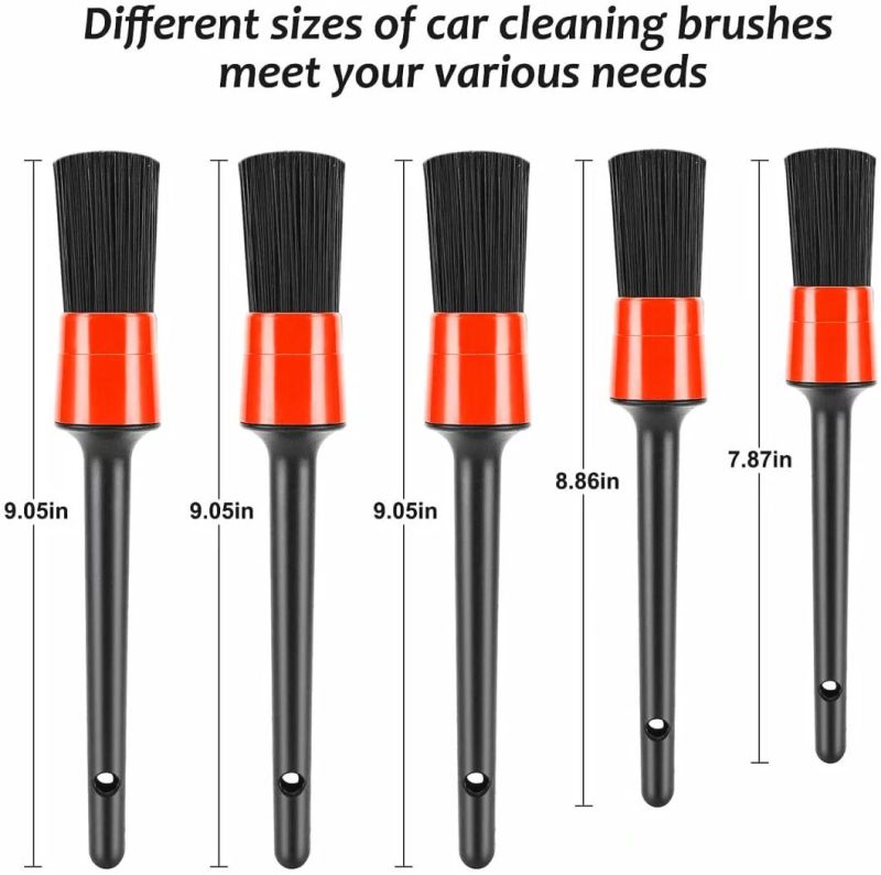 Cross-Border Supply Car Cleaning Brush 12-Piece Set of Car Interior Dust Removal Detail Brush Glass Cleaning Cloth Wheel Brush