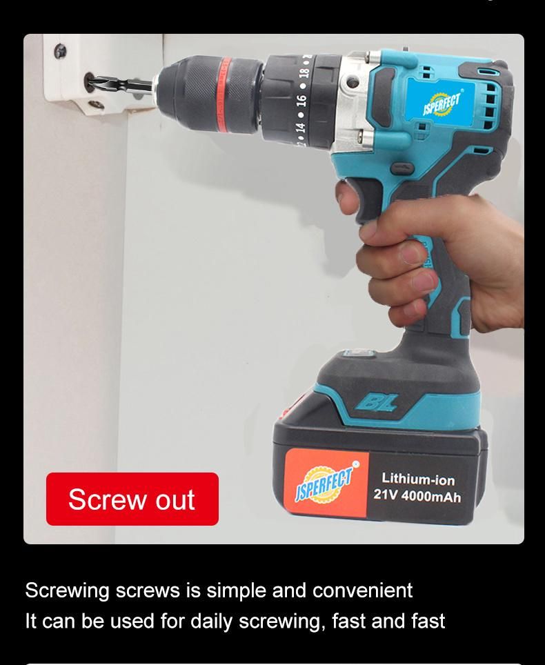 Power Screw Driver Drill Cordless Battery