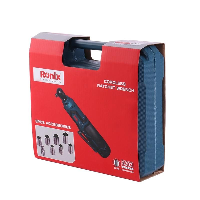 Ronix 8303 Professional Household 12V 55n. M Brushless Electric Cordless Impact Ratchet Wrench