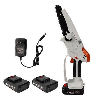 Rechargeable Lithium-Ion Battery Power Tool Garden Saw Cordless Electric Mini Tree Cutting Portable Chainsaw