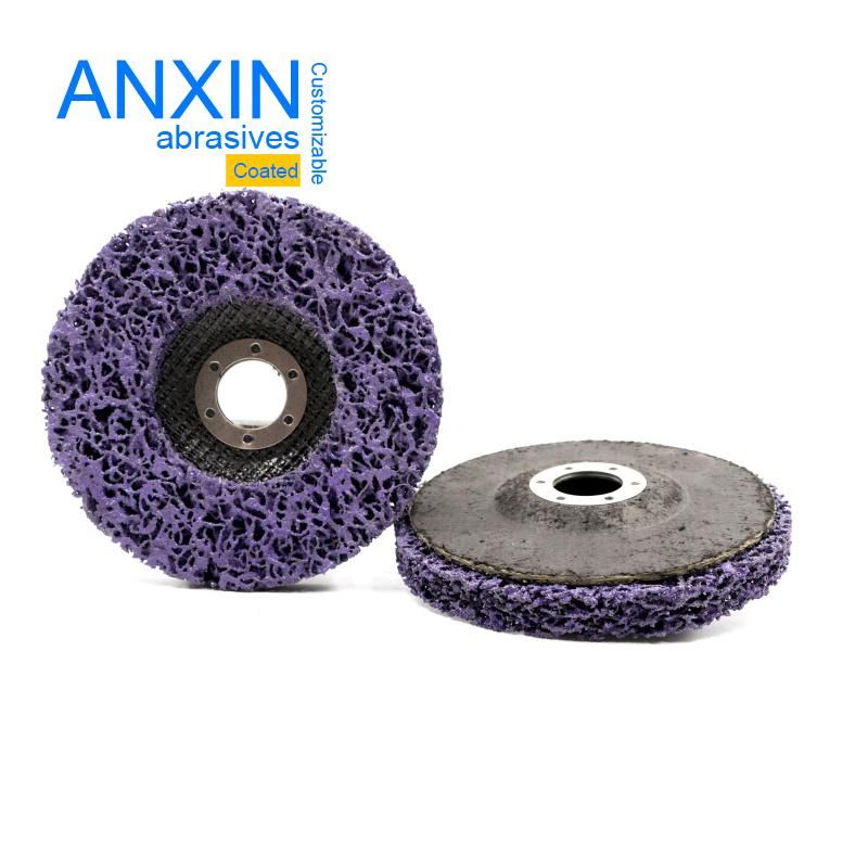 4.5" Purple Sic Grain Cleaning Strip It Polishing Pad
