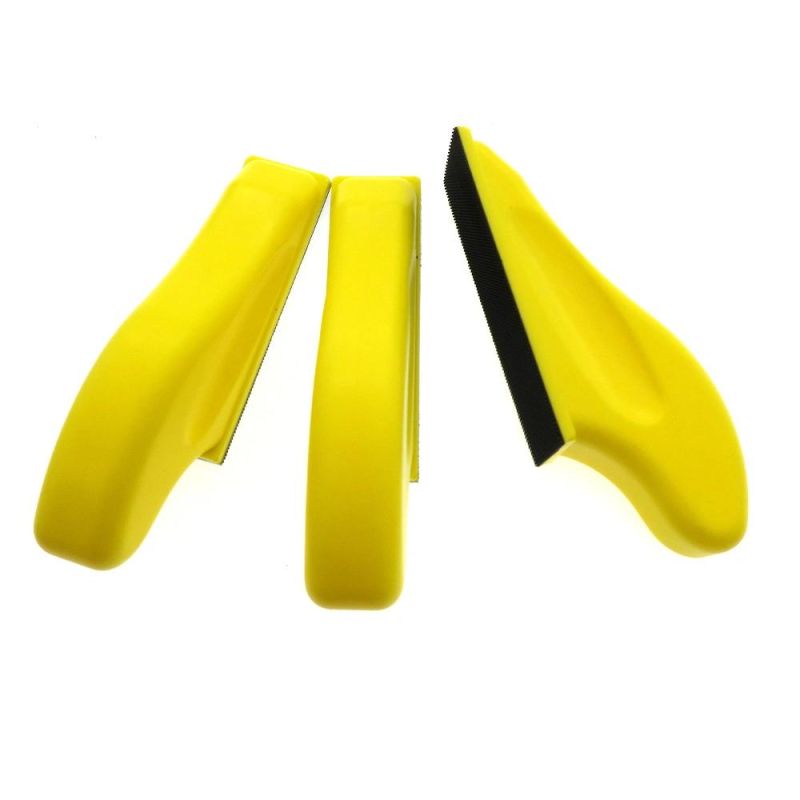 Cross-Border Supply 27*90mm Manual Long Strip Polishing Disc Self-Adhesive Buckle Flocking Sandpaper Polishing Disc Car Beauty