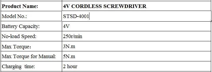 1500mAh Best Seller Adjustable Cordless Screwdriver