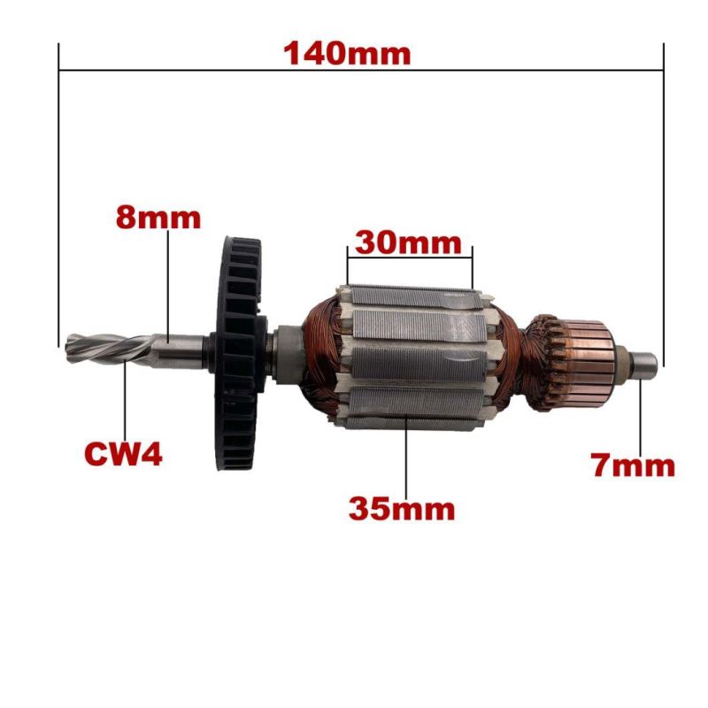 AC220V-240V Armature Rotor Anchor Replacement for Maktec Cordless Drill