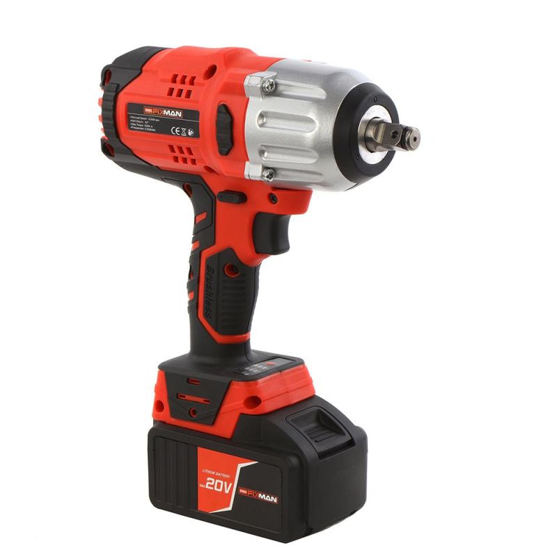 20V High Torque 600n. M Wrench Cordless Power Wrench Electric Wrench Power Tools Electric Tools Cordless Impact Wrench