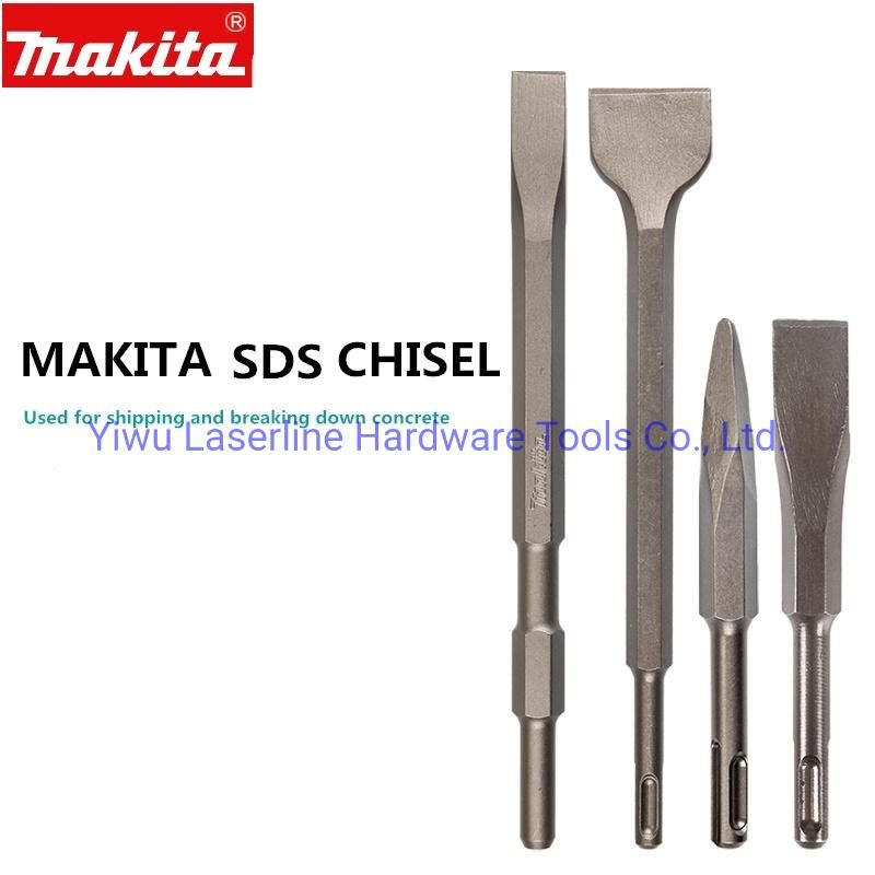 Original Makita SDS Plus Shank Point/Flat/Wide Chisels