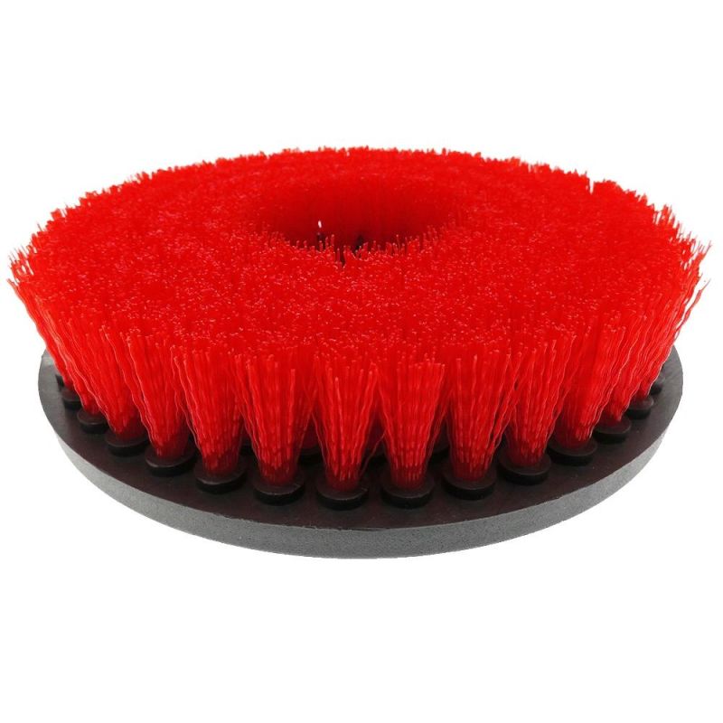 Electric Cleaning Brush 6 Inch Hollow Rodless M14-2 Red Electric Cleaning Brush Head