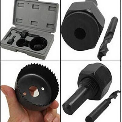 12PCS Carbon Steel Hole Saw Set in Plastic Box