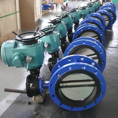 DN700 Electric Flanged Ss Disc EPDM Midline Butterfly Valve