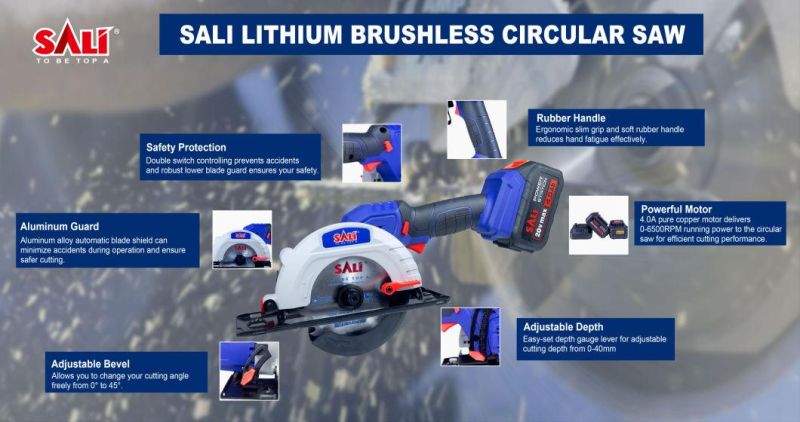Sali 8301 20V 4.0ah 125mm Brushless Cordless Circular Saw