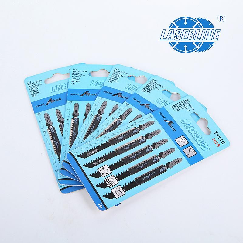 5PCS Set Hcs Jig Saw Blades for Fast Cutting Straight Cutting T111c