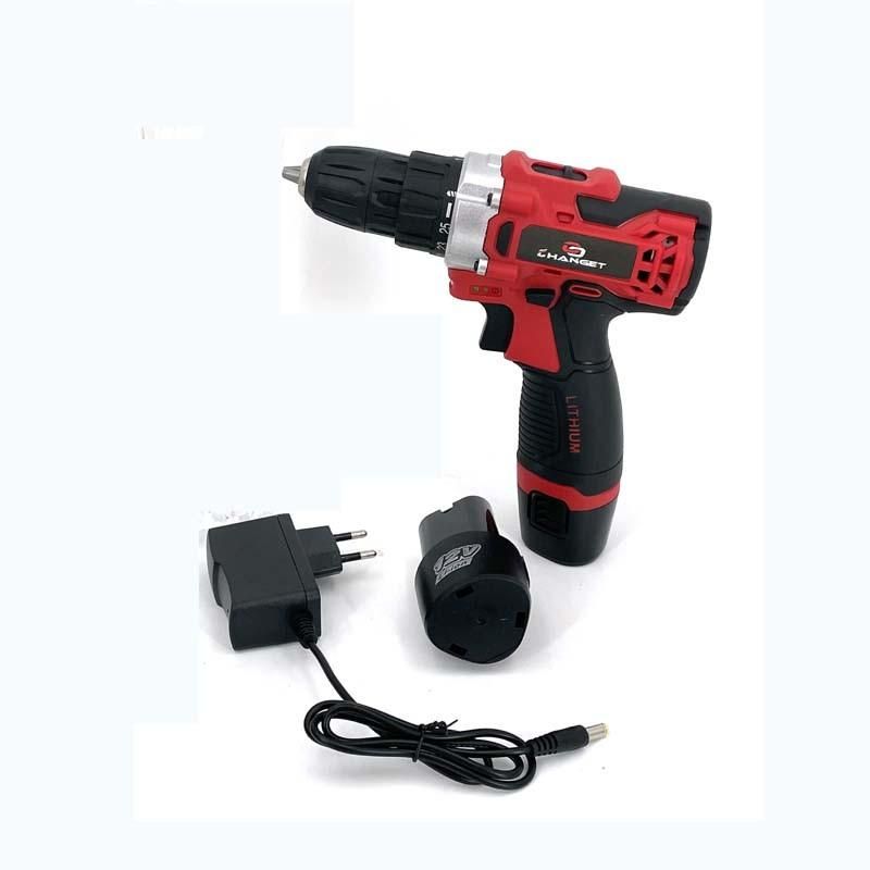 Cg-2003red Impact Double Speed 12V 16.8V 21V Li-on Lithium Battery Professional Manufacturer Hand Rechargeable Forward and Reverse Impact Cordless Drill