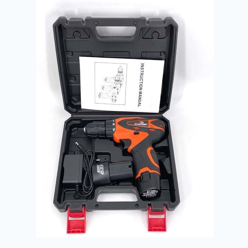Cg-2013 Orange Double Speed 12V 16.8V 21V Li-on Lithium Battery Professional Manufacturer Hand Rechargeable Forward and Reverse Impact Cordless Drill