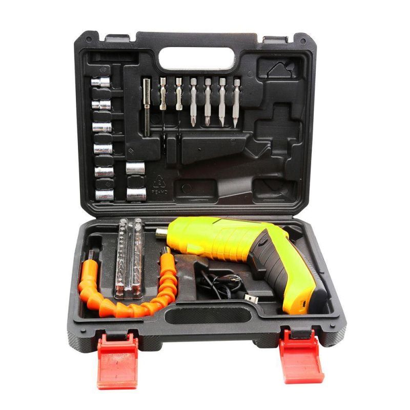 Deformable 48PCS Electric Screw Driver Set, Rechargeable Power Screw Drivers with Box, Screwdriver Power Electric Screwdriver Mini