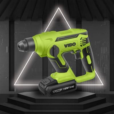 Vido Rechargeable 18V 1.3j Lithium Cordless Rotary Hammer