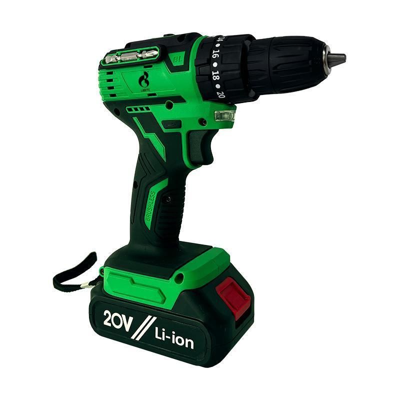 20V Lithium Heavy Duty 45nm Professional Cordless Impact Brushless Drill