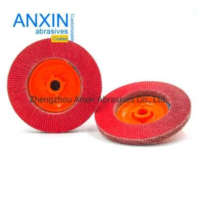Nylon Backing Flap Disc with Ceramic Abrasive Cloth 115*M14 Thread