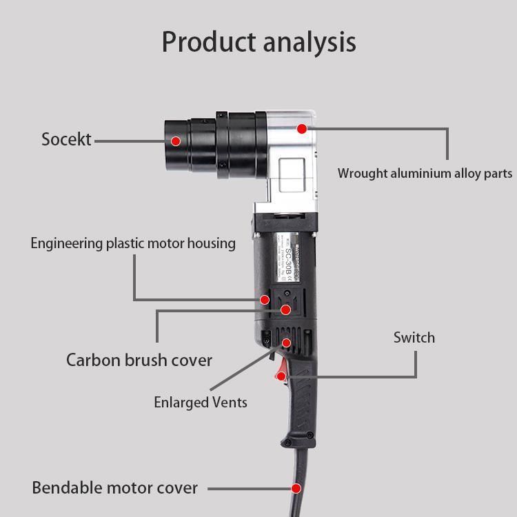 Hanpu Corner Type Electric Shear Wrench Sc-30b Construction in Narrow Space
