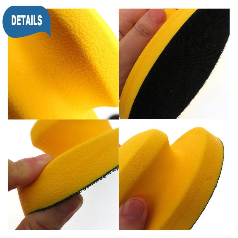 Cross-Border Supply 150*90mm Manual Oval Polishing Disc Self-Adhesive Flocking Sandpaper Polishing Disc for Car Cleaning