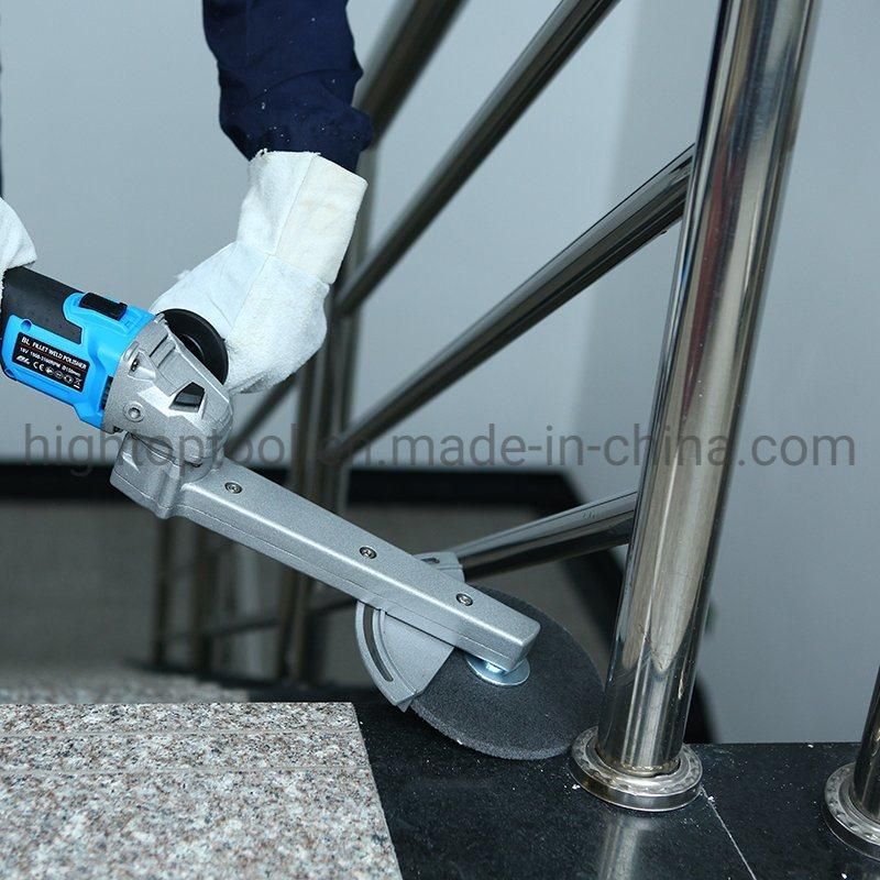 Lithium Charging Wireless Cordless Electrical Metal Stainless Steel Corner Fillet Weld Grinder Sander Polisher