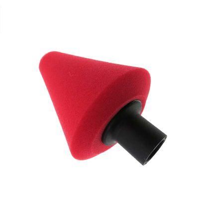 Cross-Border Supply 70mm Red Chamfered Cone Car Polishing Sponge Car Wheel Cleaning Car Wash Sponge Brush