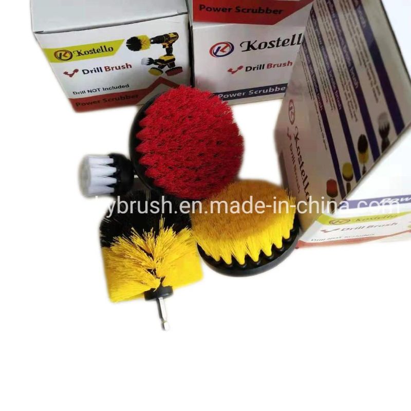 PP Drill Brush Popular 360 Drill Brush/Car Hub Cleaning Brush /Cleaning Set Brush for Electric Tool (YY-821)