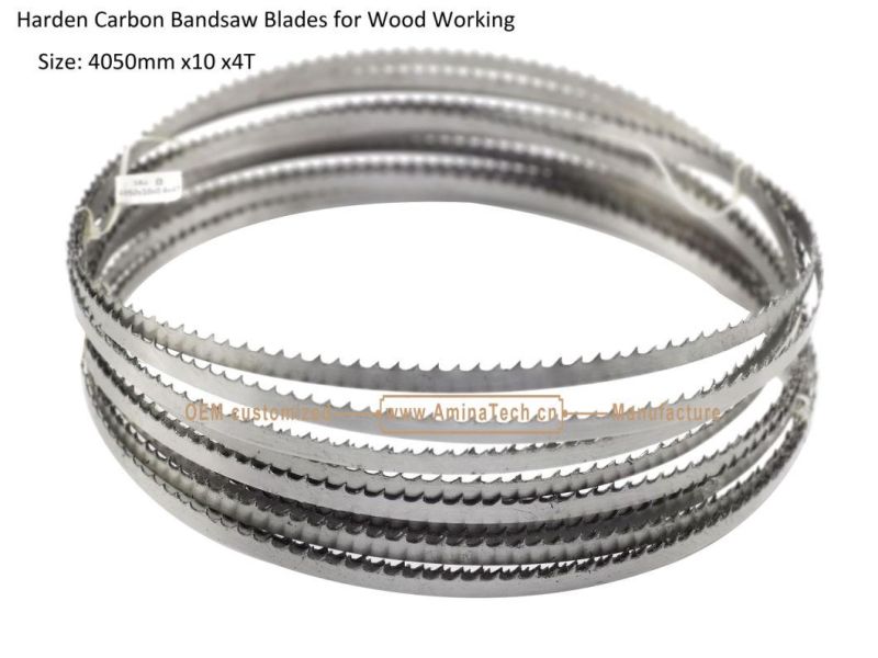 Harden Carbon Band Saw Blades for Wood Working    Size: 4050mm x10 x4T