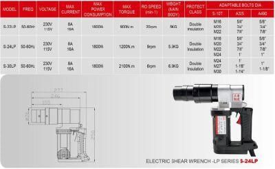 Max Torque 1200n. M Electric Shear Wrench From China