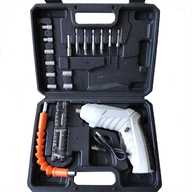 Cordless Electric Screwdriver Drill, Brushless Electric Screwdriver Set with Durable Tool Case for Home Improvement & DIY