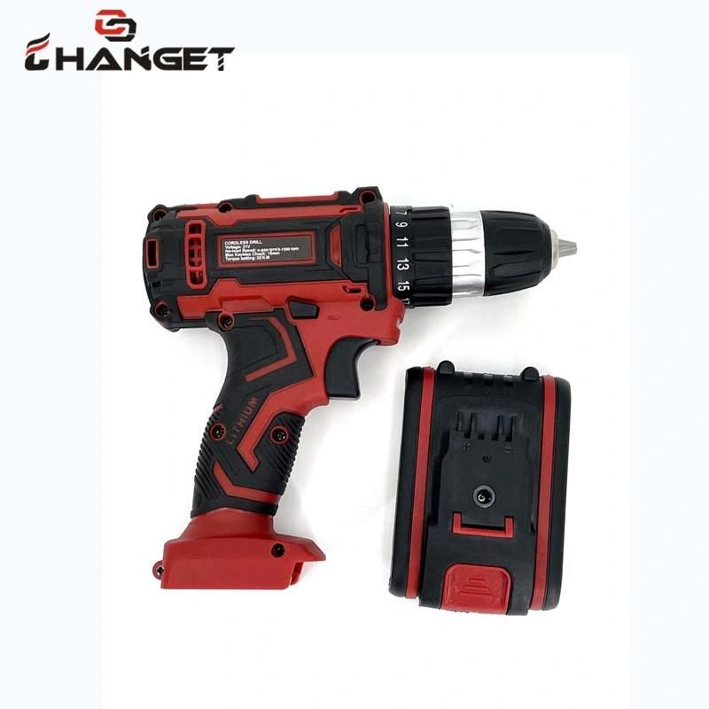 Cg-3006red Double Speed 12V 16.8V 21V Li-on Lithium Battery Professional Manufacturer Hand Rechargeable Forward and Reverse Impact Cordless Drill