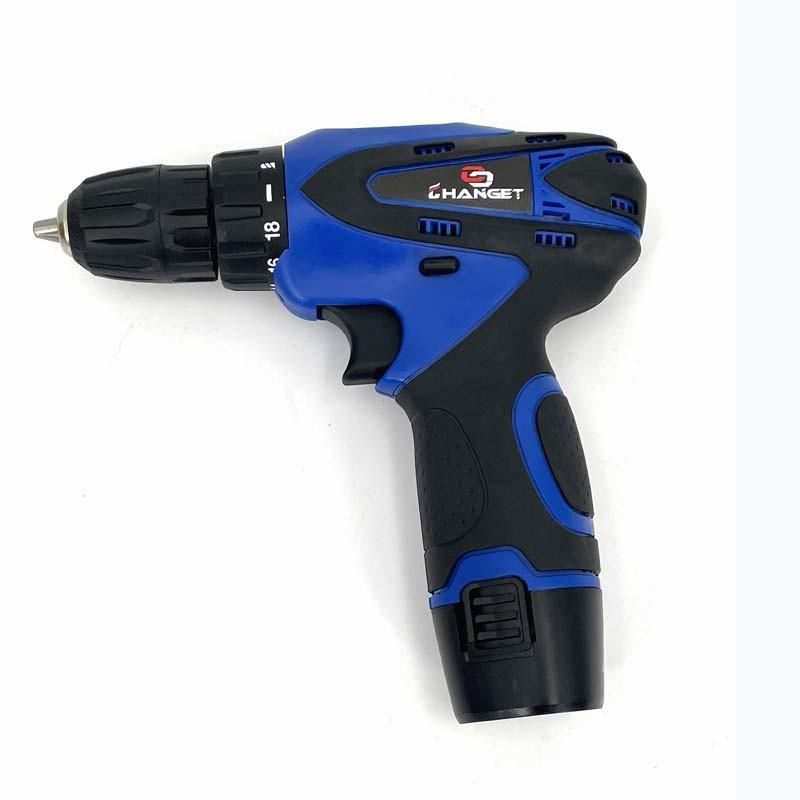 Cg-2013blue Double Speed 12V 16.8V 21V Li-on Lithium Battery Professional Manufacturer Hand Rechargeable Forward and Reverse Impact Cordless Drill