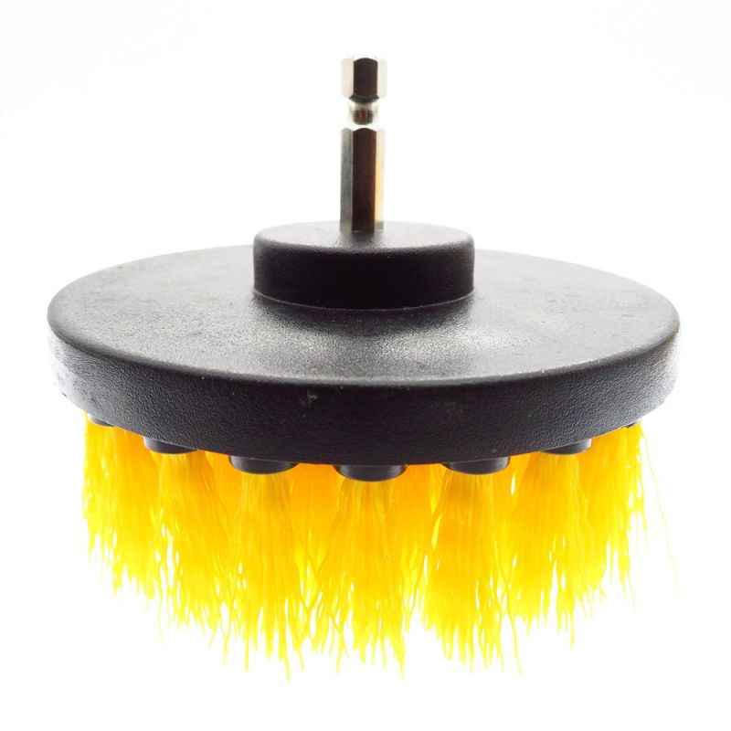 Electric Drill Brush 2 Inch Yellow Brush Head Floor Wall Descaling Cleaning Polishing Cleaning Brush