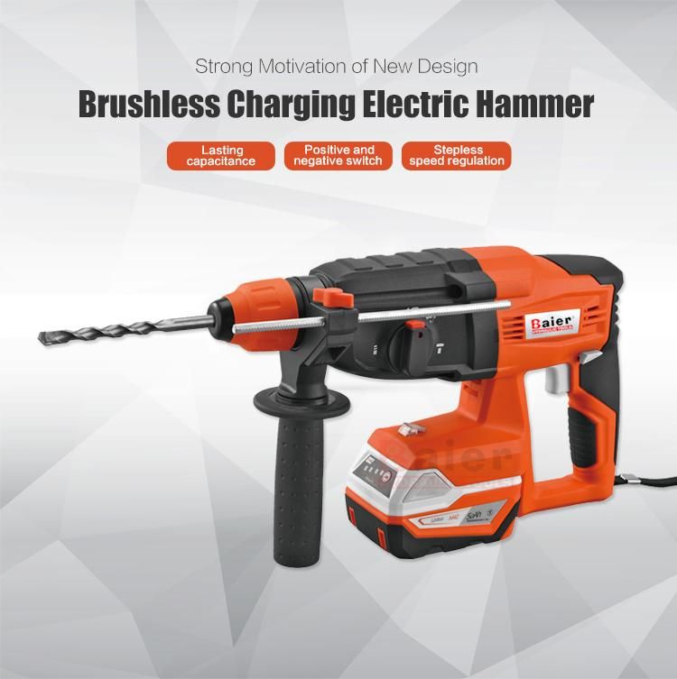 China Power Tools Factory 18V Brushless Motor Lion Cordless Drill with Hammer Function