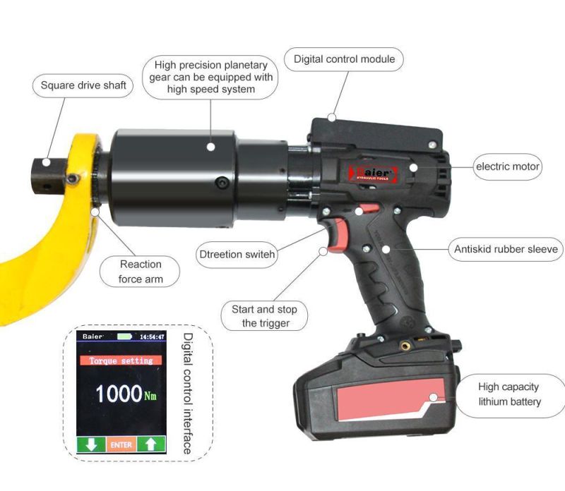 Hot Selling High Quality Battery Charging Battery Cordless Torque Wrench-Brdc