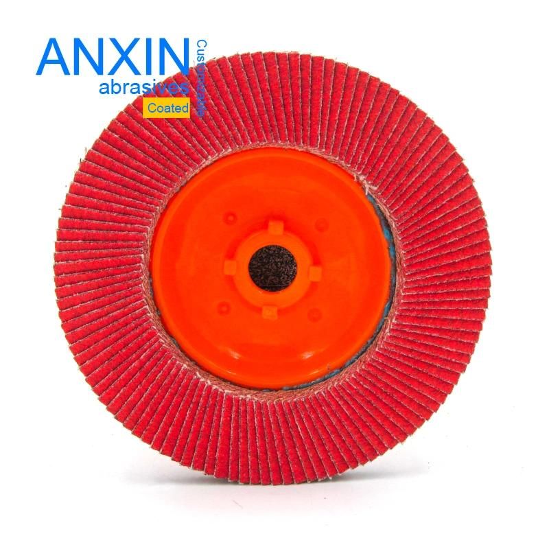 Nylon Backing Flap Disc with Ceramic Abrasive Cloth 115*M14 Thread
