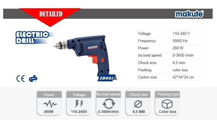 Makute Electric Forward and Reverse Power Impact Drill Tools