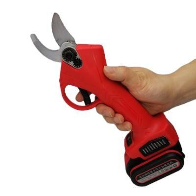 25mm Cordless Electric Scissor Pruner Electric Pruning Shears Poles Rechargeable with Batteries