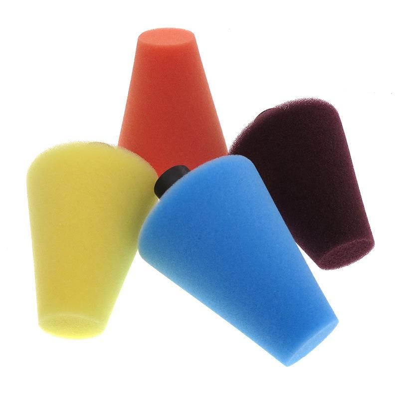 Cross-Border Supply 75mm Blue Car Wheel Sponge Brush Polishing Disc Wheel Steel Ring Polishing Waxing Sponge Wheel