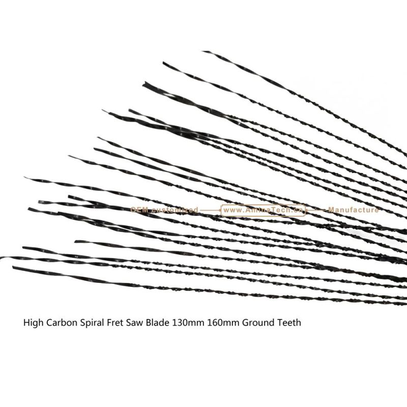High Carbon Spiral Fret Saw Blade 130mm 160mm Ground Teeth,Hand Tools