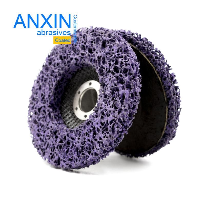 4.5" Purple Sic Grain Cleaning Strip It Polishing Pad