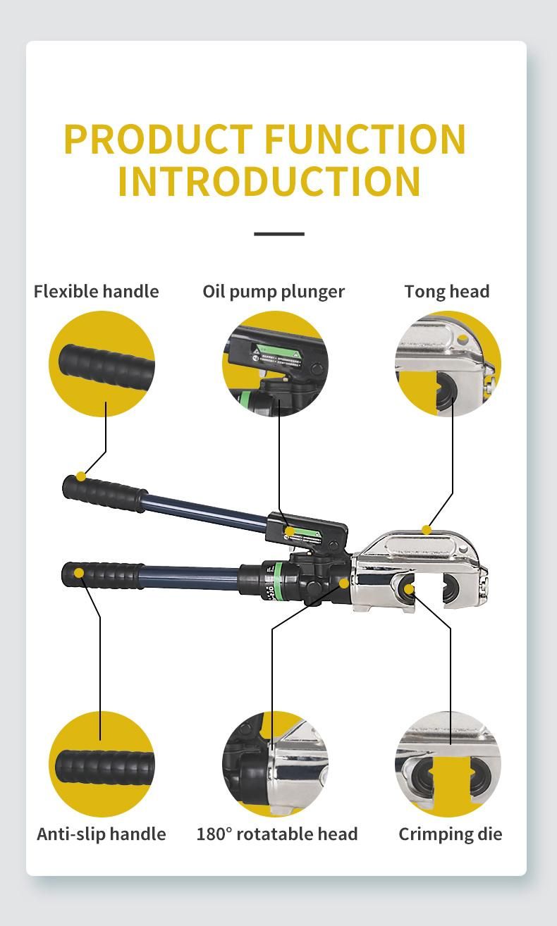 Safety Valve Cable Crimper Hydraulic Crimping Tool with Handle Insulated (EP-430)