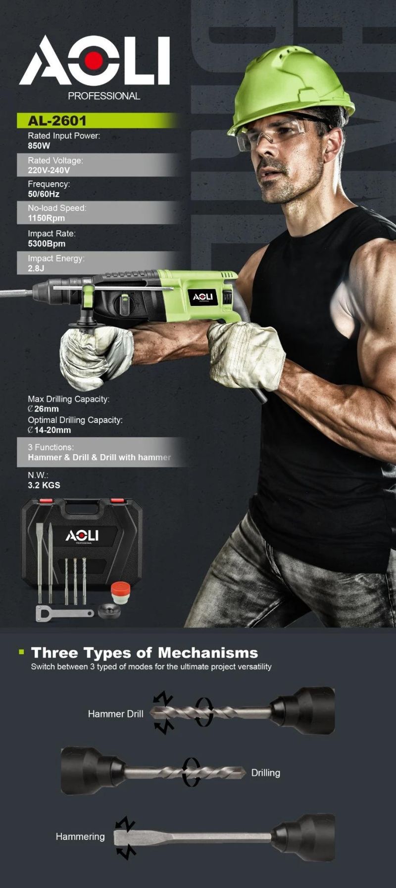 850W Electric Drill