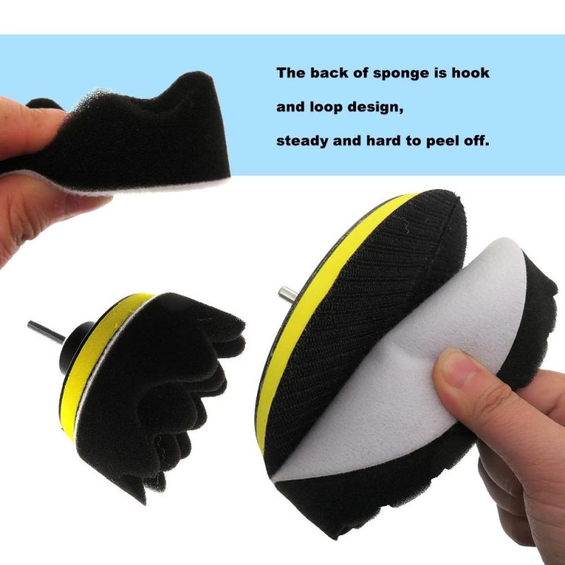 Cross-Border Supply 3 Inch 6 Inch 29 Sets of Car Polished Sponge Car Beauty Wax Polished Car Wash Sponge