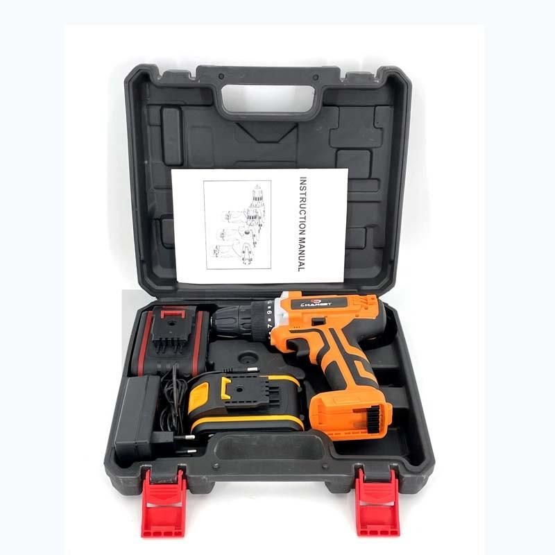 Cg-3010 Orange Double Speed 12V 16.8V 21V Li-on Lithium Battery Professional Manufacturer Hand Rechargeable Forward and Reverse Impact Cordless Drill