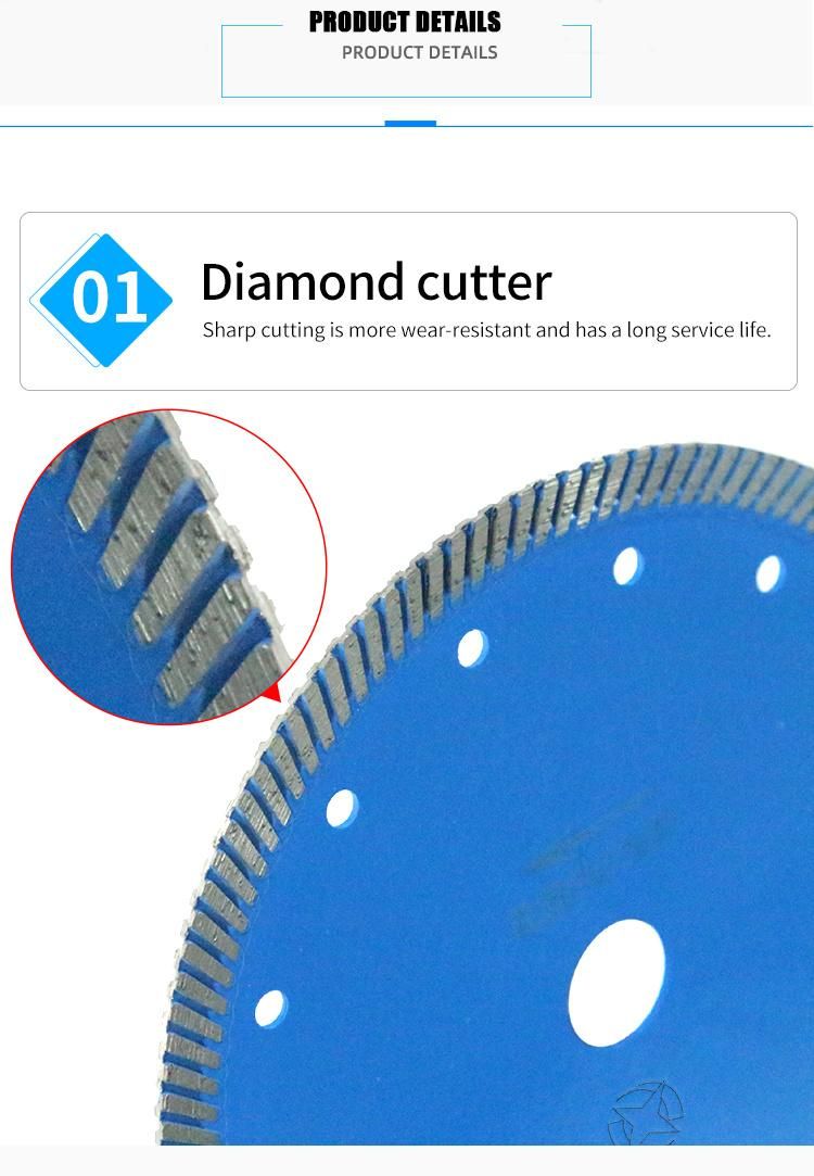 4 Inch 4.5inch Turbo Dry Diamond Marble Granite Block Cutting Blade